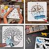 Plastic Reusable Drawing Painting Stencils Templates DIY-WH0172-951-4