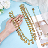1Pc Tibetan Style Alloy Coin Tassel Waist Belly Chains for Women AJEW-GF0015-06AG-3