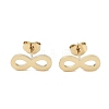 Vacuum Plating 304 Stainless Steel Stud Earrings for Women EJEW-A048-35G-1