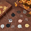 30Pcs 10 Colors Alloy Pendant Cabochon Settings FIND-PH0025-81-4