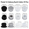 32Pcs 4 Colors Silicone Bottle Seal Plug AJEW-GF0008-08C-2