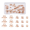 Craftdady 50Pcs 5 Style 304 Stainless Steel Bead Cap Pendant Bails STAS-CD0001-16-15