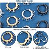 Unicraftale 6 Pairs 3 Colors 304 Stainless Steel Hoop Earring Findings STAS-UN0039-25-5