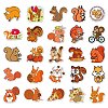 Autumn Theme PVC Adhesive Stickers STIC-PW0001-222-6