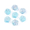 Electroplate Transparent Glass Beads Strands EGLA-N056-02A-08-1