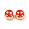 Rack Plating Alloy Enamel Beads FIND-G051-01LG-07-1