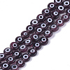 Handmade Evil Eye Lampwork Beads Strands LAMP-S191-02A-11-2