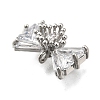 Brass Pave Cubic Zirconia Charms LS-KK-Q048-13P-2