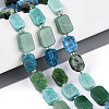 Natural Ruby in Zoisite & Flower Amazonite & Green Aventurine & Apatite Beads Strands G-N358-02A-06-1