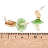 Alloy Stud Earrings AL-CBA6127-01G-3