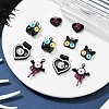 10Pcs 5 Styles Alloy Enamel Pendants FIND-FS0001-92-6