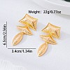 Alloy Stud Dangle Earrings for Women WG1603D-01-2