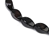 Natural Black Onyx(Dyed & Heated) Beads Strands G-U018-G07-01-3