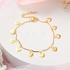 304 Stainless Steel Charm Bracelets for Woman BJEW-S157-07G-H-2