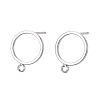 Brass Stud Earring Findings KK-S348-358-P-1