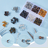 360pcs 6 Colors Brass End Bead Tips KK-SP0002-31-5
