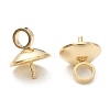 304 Stainless Steel Cup Pear Cup Peg Bails Pin Pendants STAS-G248-03-3
