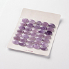 Natural Amethyst Gemstone Oval Cabochons G-J329-13-6x8mm-2