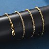 304 Stainless Steel Rope Chain Necklaces NJEW-L167-06B-G-4