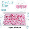 10 Yards Polyester Ruffled Pleated Tartan Lace Ribbon OCOR-PH0005-22B-2