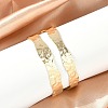 Rack Plating Brass Open Cuff Bangle for Women BJEW-A137-01G-4