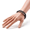 Energy Power Synthetic Black Stone & Synthetic Hematite Beads Stretch Bracelets Set for Men Women BJEW-JB06793-7