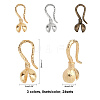Brass Hook and S-Hook Clasps KK-FH0001-65-RS-2