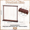 2Pcs Wood Necklace Organizer Display Stands NDIS-WH0016-15B-01-2