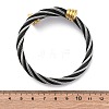 304 Stainless Steel Torque Bangles for Women BJEW-P310-18MC-5