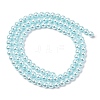 Electroplated Shell Pearl Beads Strands BSHE-G041-4mm-03-2