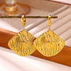 304 Stainless Steel Dangle Earrings WG7E31D-01-1