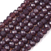 Opaque Solid Color Imitation Jade Glass Beads Strands EGLA-A044-P1mm-D11-1