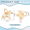 16Pcs 2 Colors Alloy Horse Charms FIND-BC0019-49B-2