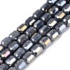 Anti-Tarnish Electroplate Glass Beads Strands EGLA-N027-03A-18-1