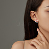 304 Stainless Steel Stud Earrings for Women UB4364-1-3