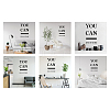 PVC Quotes Wall Sticker DIY-WH0200-085-5