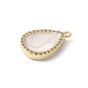 Brass Micro Pave Cubic Zirconia Pendants KK-K399-02G-01-2