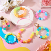  72Pcs 12 Colors Luminous Round Food Grade Silicone Beads SIL-TA0001-37-18