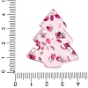 Christmas Tree Printed Opaque Acrylic Pendants OACR-Q080-02A-3