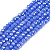 Electroplate Glass Beads Strands EGLA-A044-P2mm-B32-1