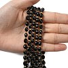 Natural Black Onyx Beads Strands G-F809-A23-01-6