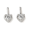 Brass Pave Clear Cubic Zirconia Charms CU-CBA9FFD-11P-03-1