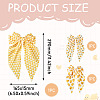 3Pcs 3 Colors Cloth Hair Barrettes for Women Girl OHAR-TA0001-15-3