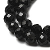 Natural Black Tourmaline Beads Strands LS-G-G927-46-6