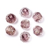Handmade Foil Glass Beads FOIL-Q001-02F-1