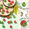 40Pcs 2 Colors Handmade Porcelain Beads PORC-CJ0001-51-3