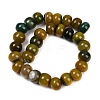 Dyed Natural Agate Beads Strands G-U030-A01-04-3