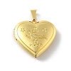Brass Locket Pendants KK-C092-25G-02-1