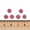 Polymer Clay Rhinestone Beads RB-H284-6MM-Half-209-2