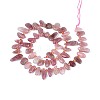 Natural Purple Madagascar Rose Quartz Beads Strands G-Z091-A34-2